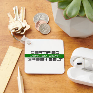 Lean Six Sigma Certified Green Belt Schlüsselanhänger