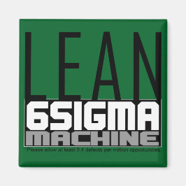 LEan Six Sigma Machine Green Belt Magnet