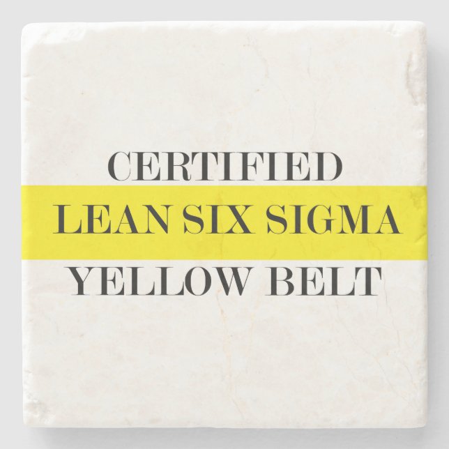 Lean Six Sigma Yellow Belt Untersetzer (Vorderseite)