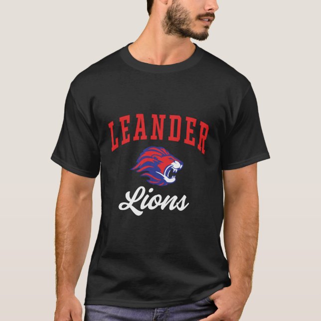 Leander High School Lions C3 T-Shirt (Vorderseite)