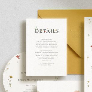 Leander Wildblume Wedding Begleitkarte