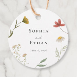 Leander Wildblume Wedding Geschenkanhänger