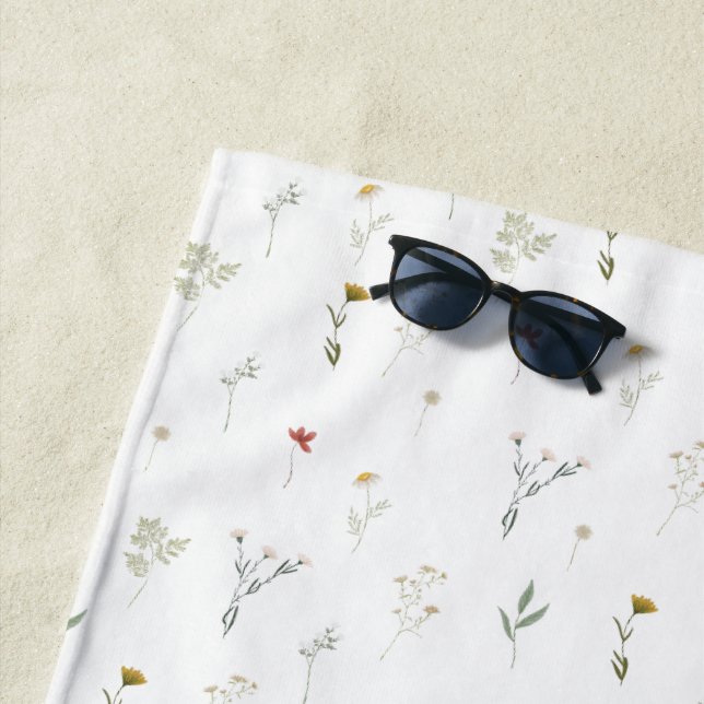 Leander-Wildblumen Strandtuch (Beispiel)