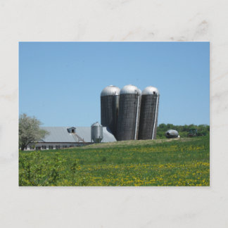 Leaning Silos of Williamstown Postcard Postkarte