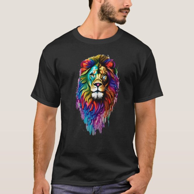 Leão rei dos Animais T-Shirt (Vorderseite)