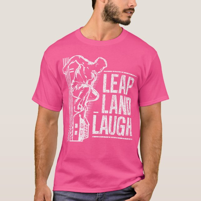 Leap And Laugh Parkour T-Shirt (Vorderseite)