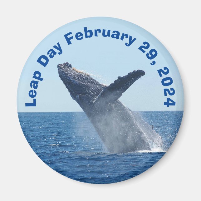 Leap Day 29. Februar 2024 Magnet (Vorne)