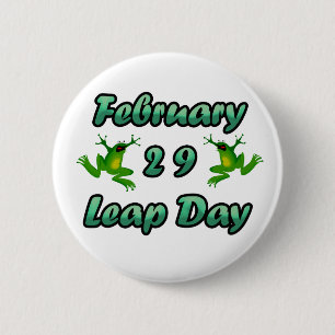 Leap Day 29. Februar Button