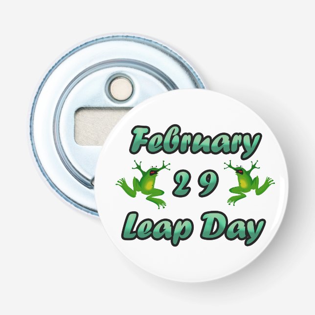 Leap Day 29. Februar Flaschenöffner (Vorderseite)