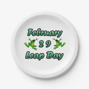 Leap Day 29. Februar Pappteller