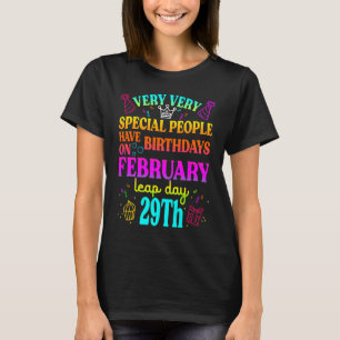 Leap Day Birthday Leap Jahr Geburtstag 29. Februar T-Shirt