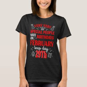 Leap Day Birthday Leap Jahr Geburtstag 29. Februar T-Shirt