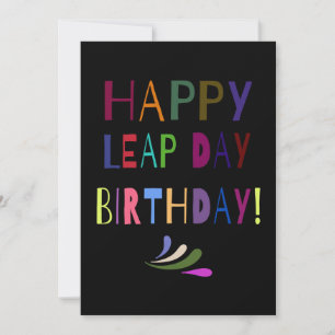 Leap Day Geburtstag   Sie anpassen Ankündigung
