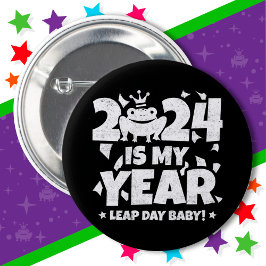Leap Day Leaper 2024 ist mein Jahr 29. Februar Geb Button