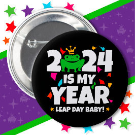 Leap Day Leaper 2024 ist mein Jahr 29. Februar Geb Button