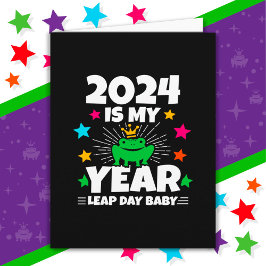 Leap Day Leapling 2024 ist mein Jahr 29. Februar G Karte
