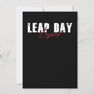 Leap Day Legend Leap Jahr 29. Februar Geschenk Einladung