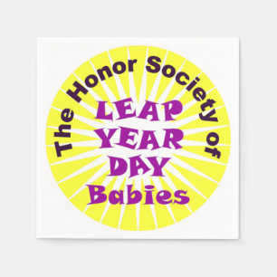 LEAP DAY LOGO SERVIETTE