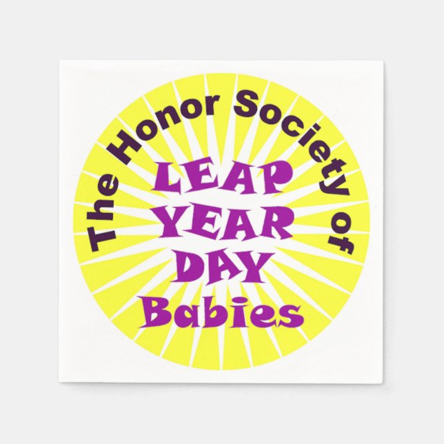LEAP DAY LOGO SERVIETTE (Vorderseite)