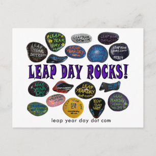 LEAP DAY ROCKS! POSTKARTE