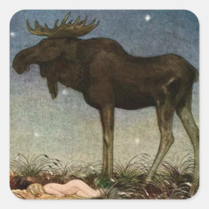 „Leap findet die schlafende Prinzessin“ von John B Quadratischer Aufkleber