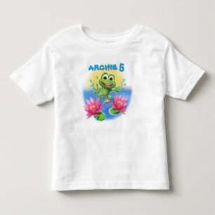 Leap Frog Junge's T Shirt Geburtstag personalisier