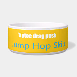 Leap Hop Überspringen Lean Text Design gemischte F Napf