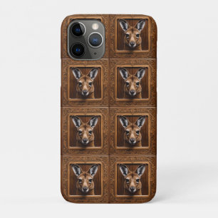"Leap of Nature: A Kangaroo Wood Print" Case-Mate iPhone Hülle