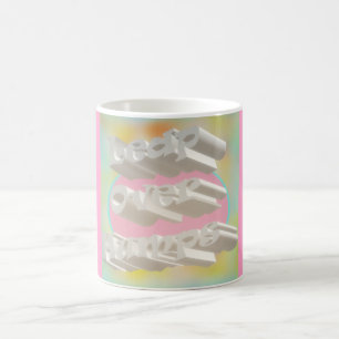 Leap Over Humps Kunst Design mickrige Pastellfarbe Kaffeetasse