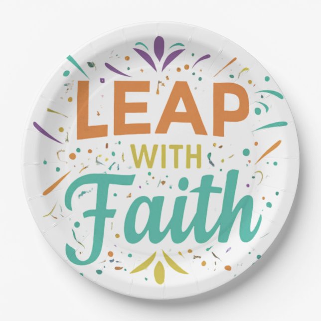 Leap with Faith Pappteller (Vorderseite)