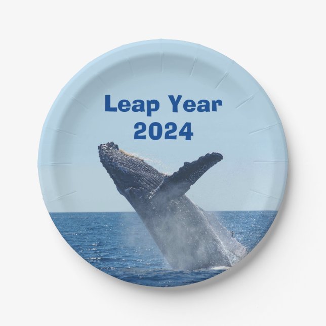 Leap Year 2024 Pappteller (Vorderseite)