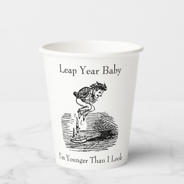 Leap Year Baby Pappbecher (Vorderseite)