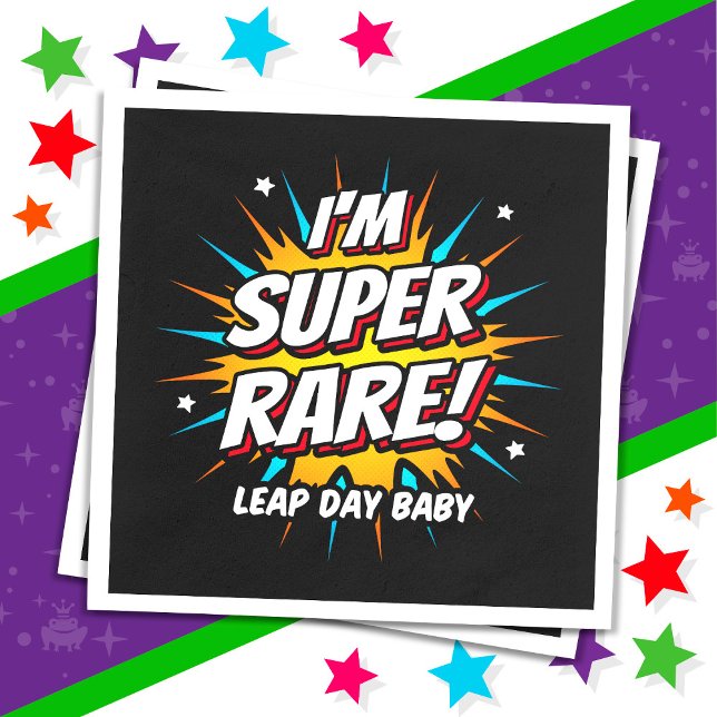 Leap Year Birthday 29. Leap Day Geburtstag Serviette (Von Creator hochgeladen)