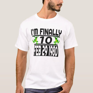 Leap Year Birthday - Funny Ich bin endlich 10 - 40 T-Shirt
