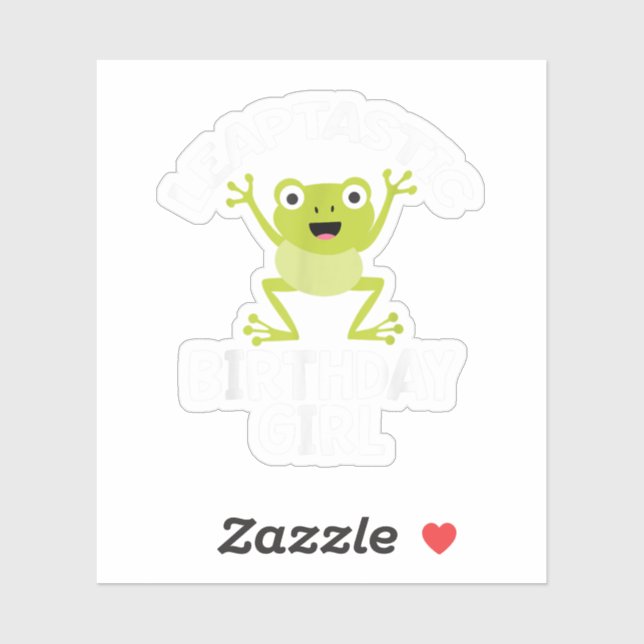 Leap Year Birthday Girl Funny Puff Aufkleber (Blatt)