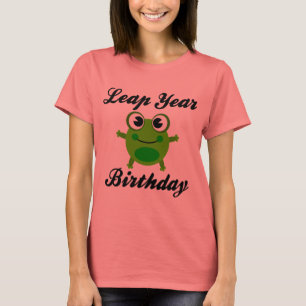 Leap Year Birthday, Niedlich Frosch T-Shirt