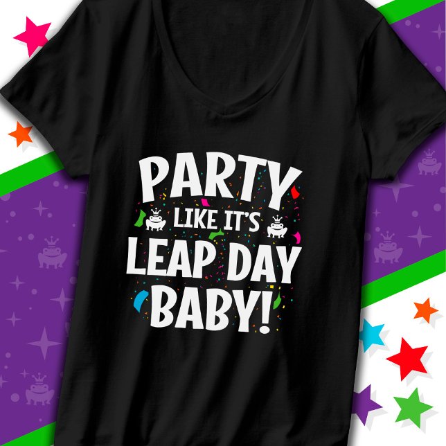 Leap Year Birthday Party Leap Day Baby 29. Februar T-Shirt (Von Creator hochgeladen)