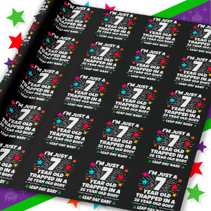 Leap Year Geburtstagsparty 28. Geburtstag Leap Day Geschenkpapier