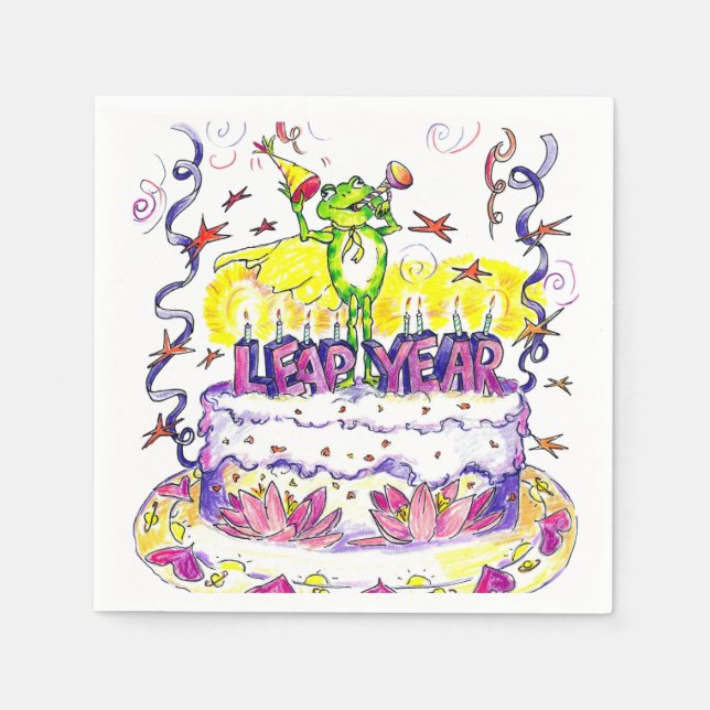 Leap Year Napkins Serviette (Vorderseite)