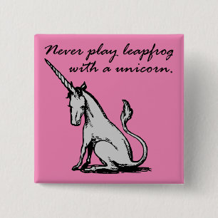 Leapfrog Mit Einem Einhorn Lustiger Knopf Button B