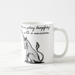 Leapfrog With A Unicorn Funny Mug or Travel Mug Tasse