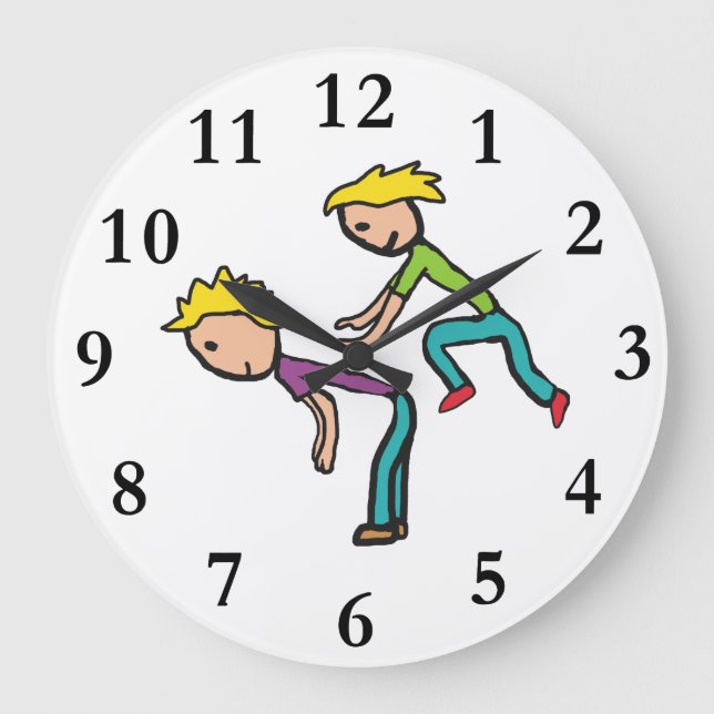 Leapfrosch Große Wanduhr (Vorderseite)