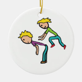 Leapfrosch Keramik Ornament