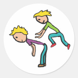 Leapfrosch Runder Aufkleber