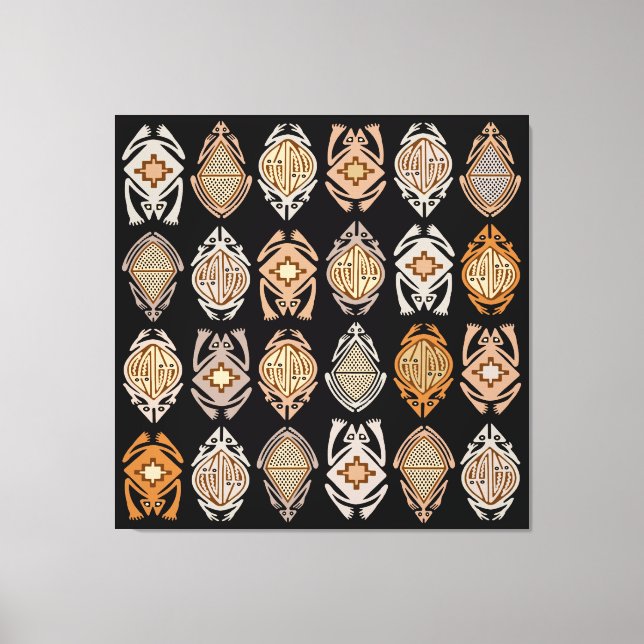 Leapin-Frösche Leinwanddruck (Vorderseite)