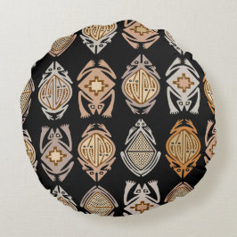 Leapin-Frösche Rundes Kissen