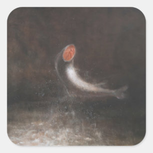 Leaping Fish 2012 Quadratischer Aufkleber
