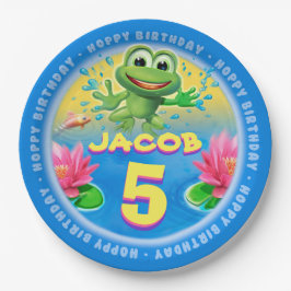 Leaping Frog Anpassen der Papierplatte Party 9 Zol Pappteller