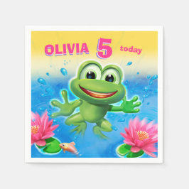 Leaping Frog Papierserviette aus benutzerdefiniert