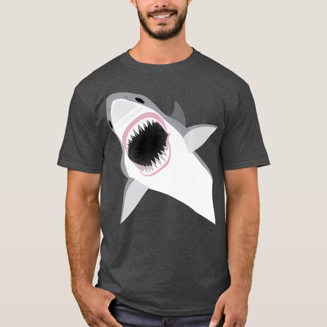 Leaping Great White Shark Premium T-Shirt (Vorderseite)